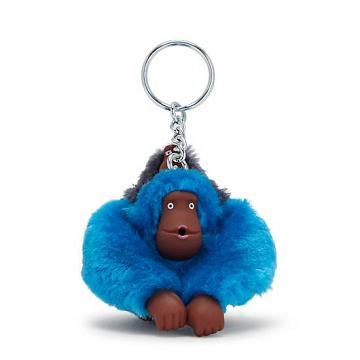 Kipling Mom And Baby Sven Monkey Keychain Accessories Azure Sky | AU 1948MQ